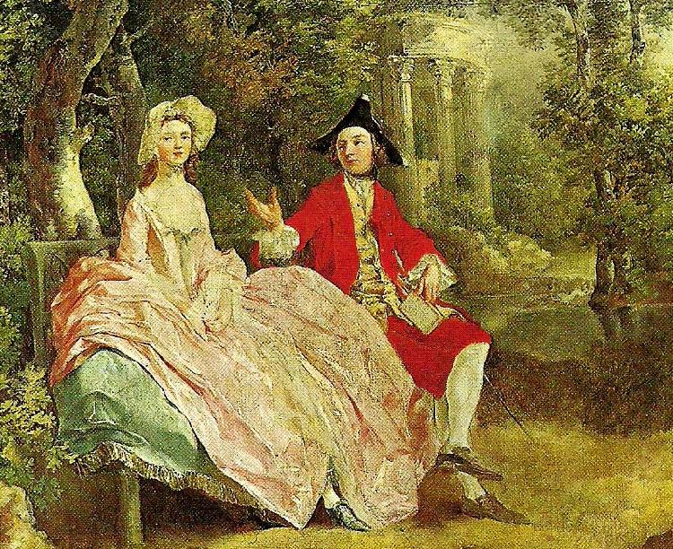 Thomas Gainsborough conversation in a park, c.